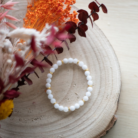 Bracelet Jade Blanc