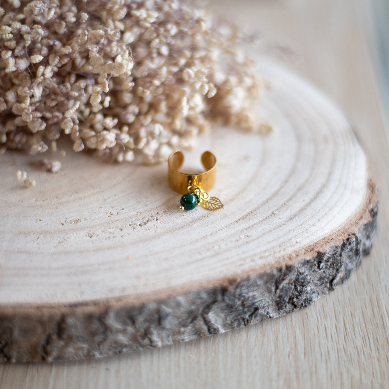 Bague malachite