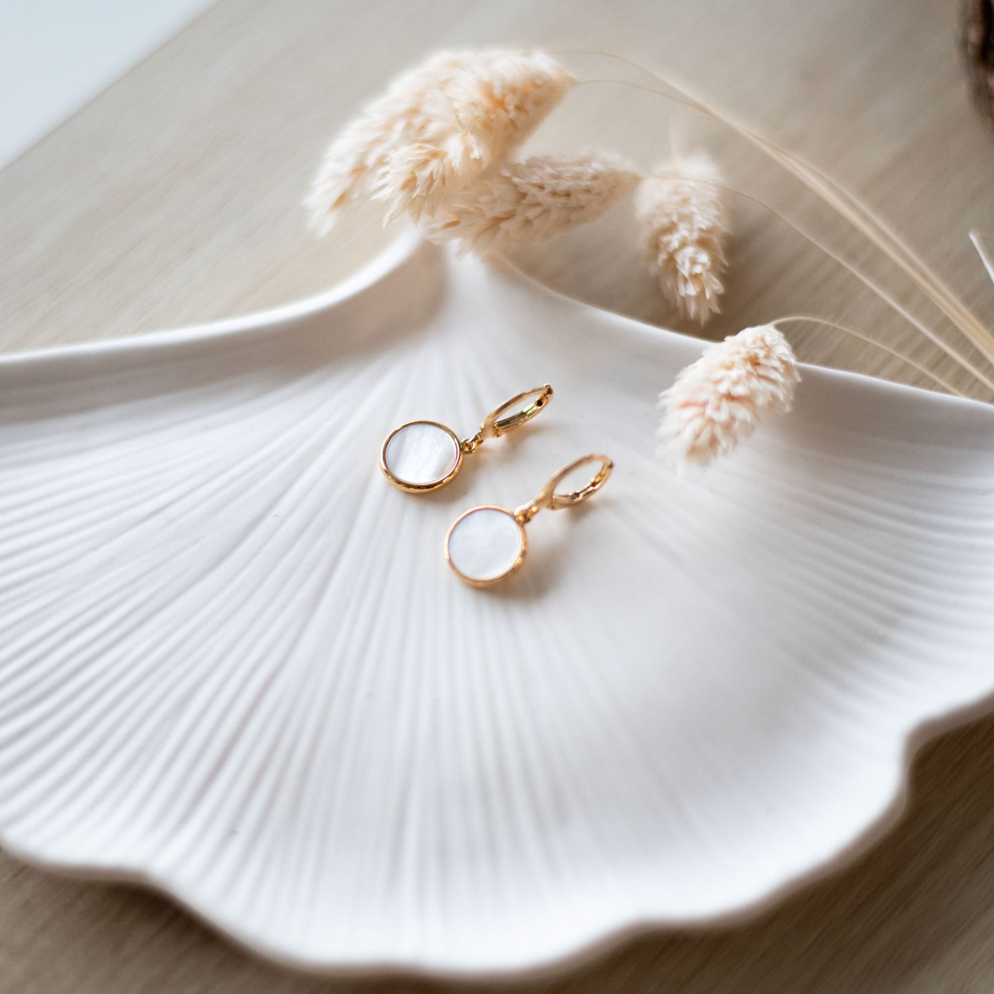 Boucles d'oreilles nacre
