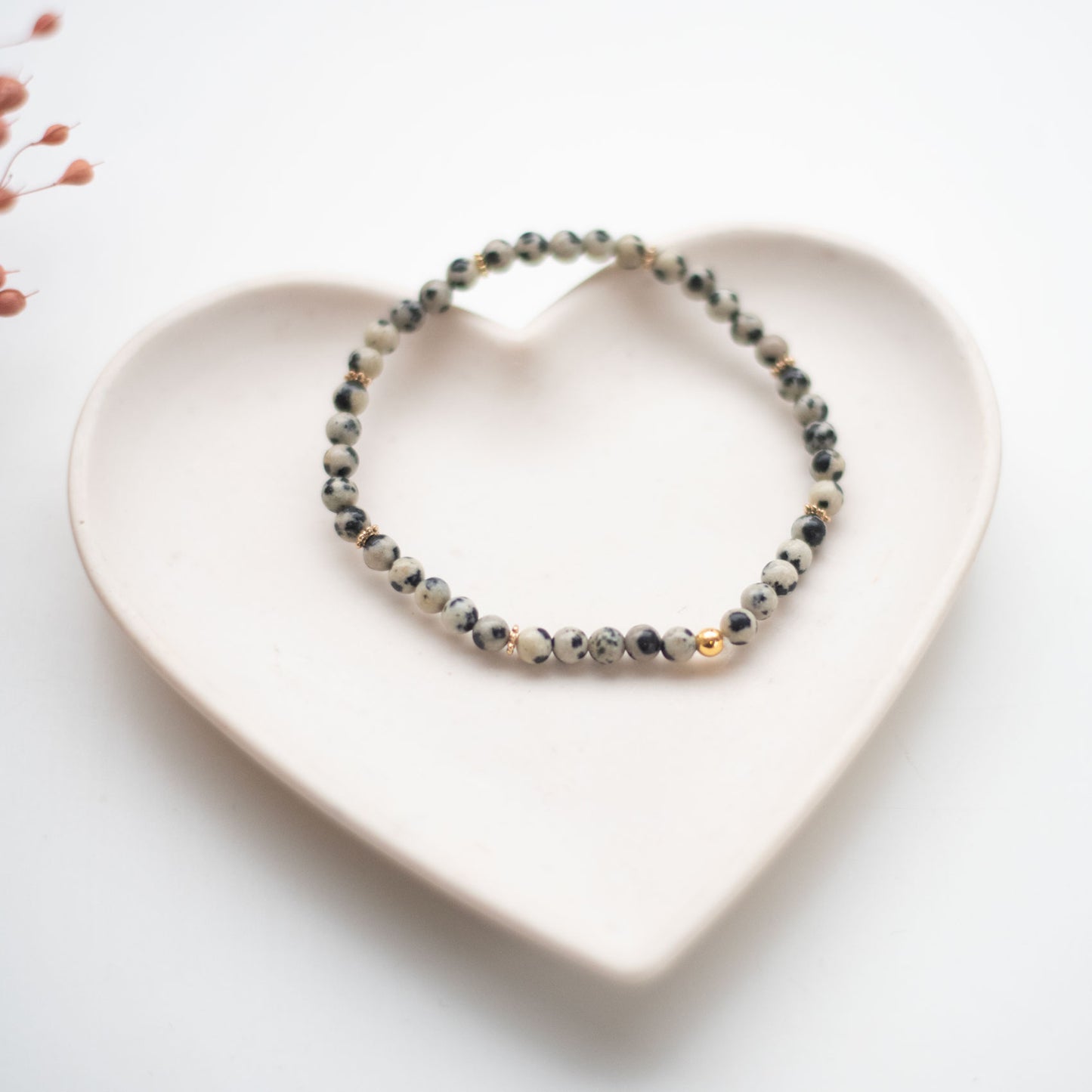 Bracelet en Jaspe Dalmatien – Le bijou idéal à offrir