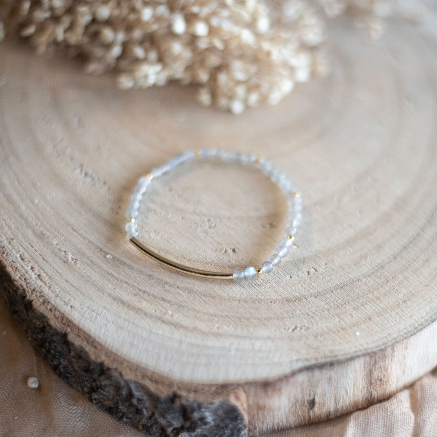 Bracelet fin en Labradorite