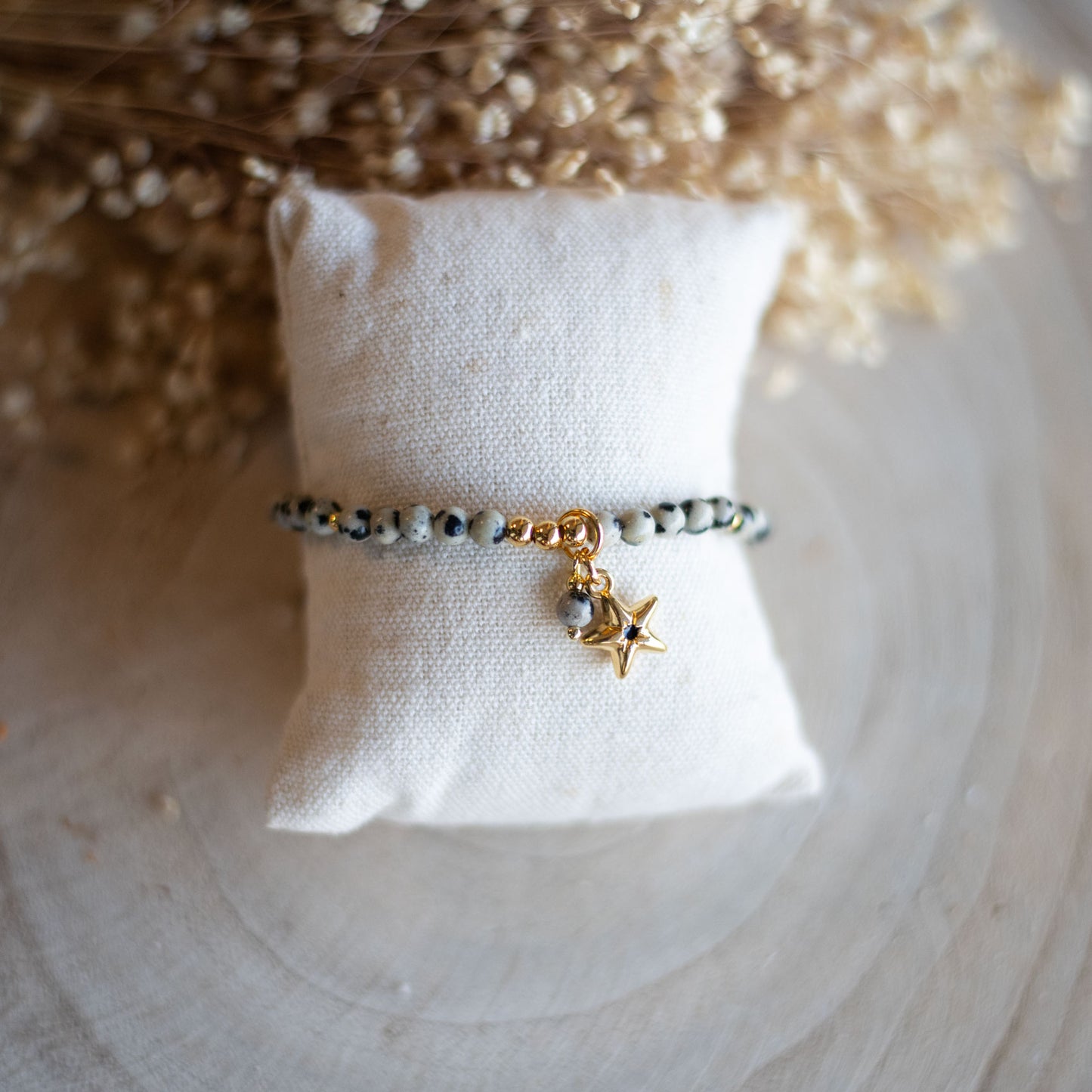 Bracelet Jaspe dalmatien
