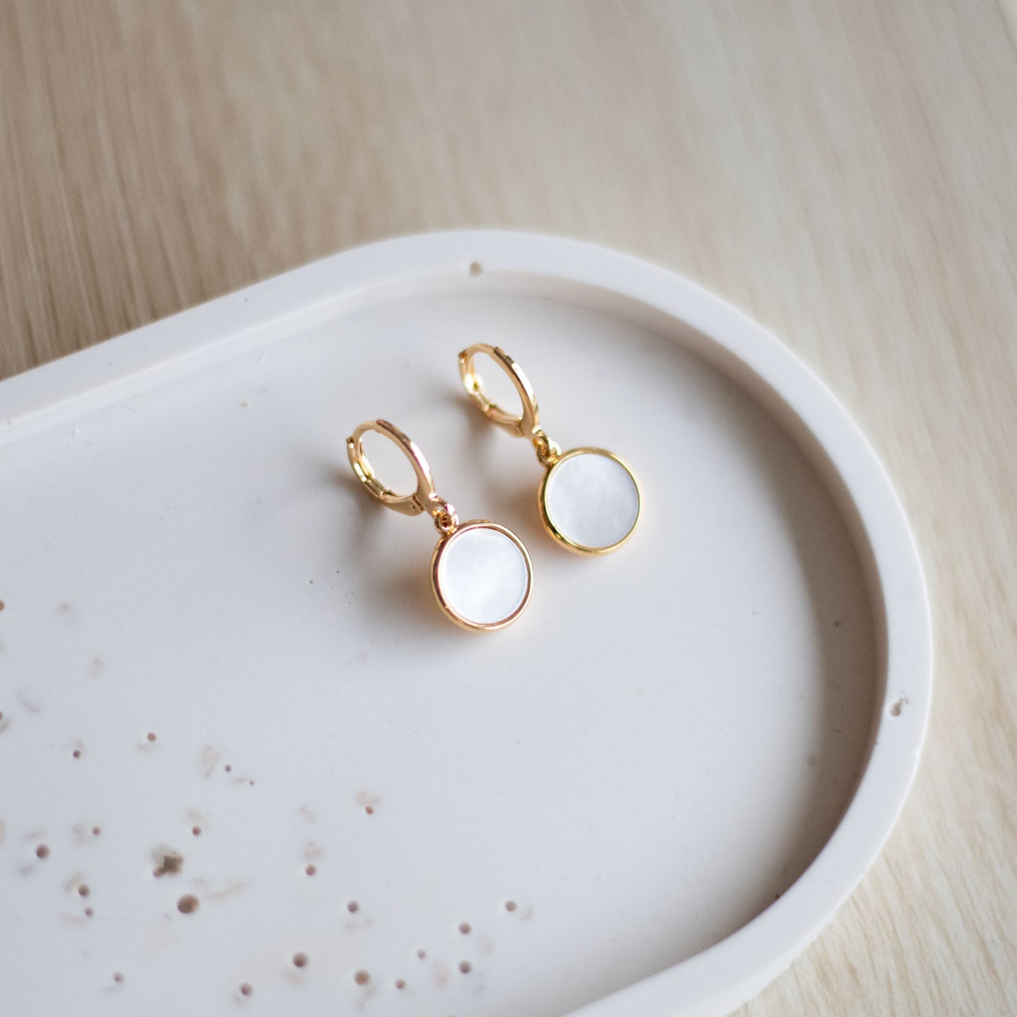 Boucles d'oreilles nacre