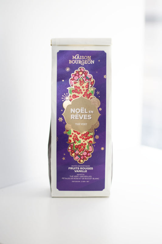 Thé vert de Noël “Noël en Rêves” – Maison Bourgeon | Parfum fruit rouge et vanille