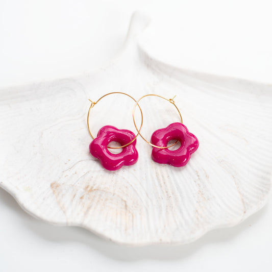 🌸 Pampilles Rose Fuchsia – Éclat & Féminité