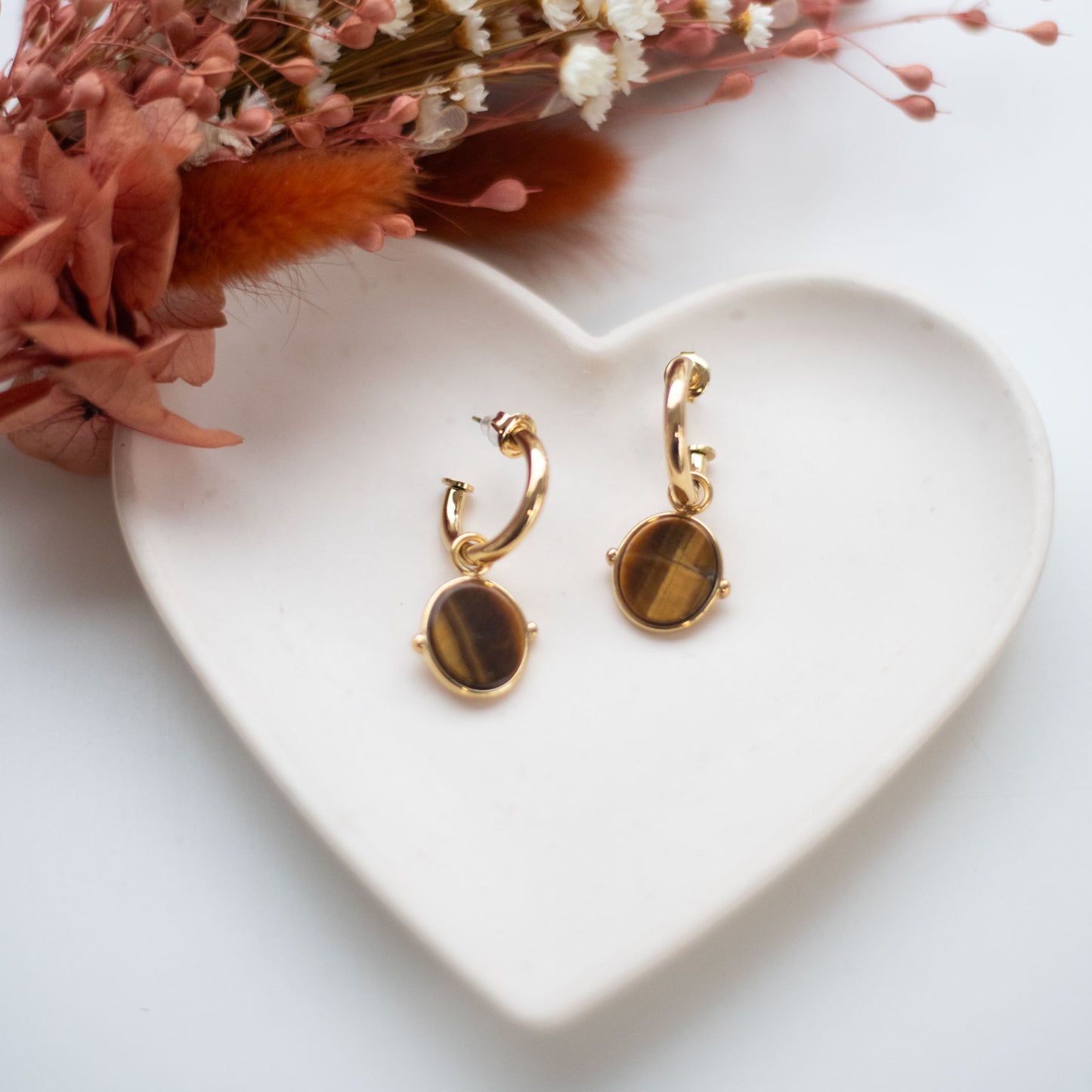 ✨ Boucles d’oreilles Œil de Tigre – Force & Confiance ✨