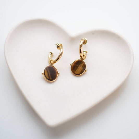 ✨ Boucles d’oreilles Œil de Tigre – Force & Confiance ✨