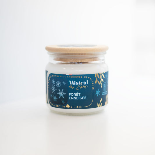 🌲 Bougie Forêt Enneigée – Mistral des Sens