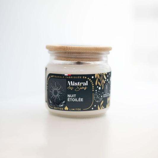 ✨ Bougie Nuit Étoilée – Mistral des Sens