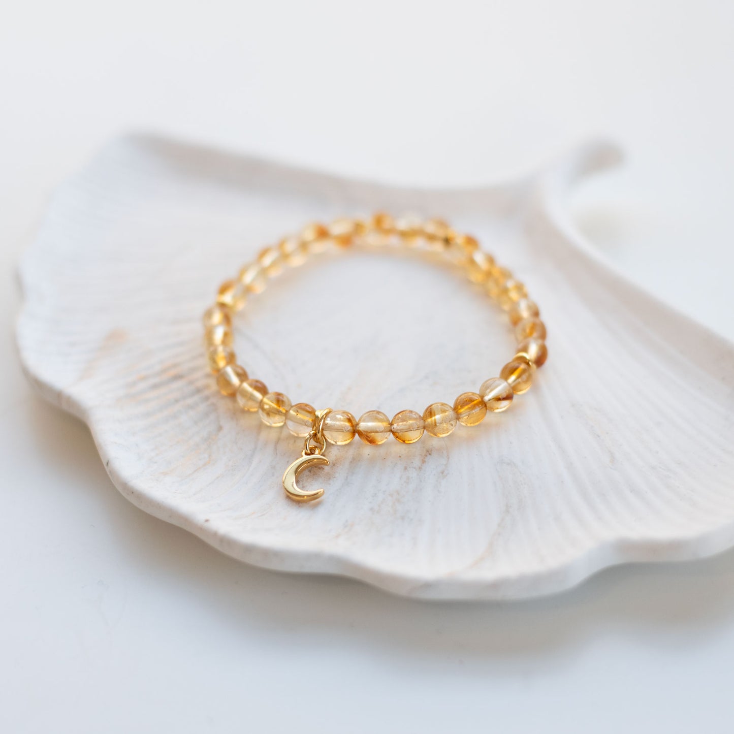 Bracelet en pierre naturelle Citrine | Joie, abondance & énergie positive