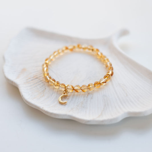 Bracelet en pierre naturelle Citrine | Joie, abondance & énergie positive