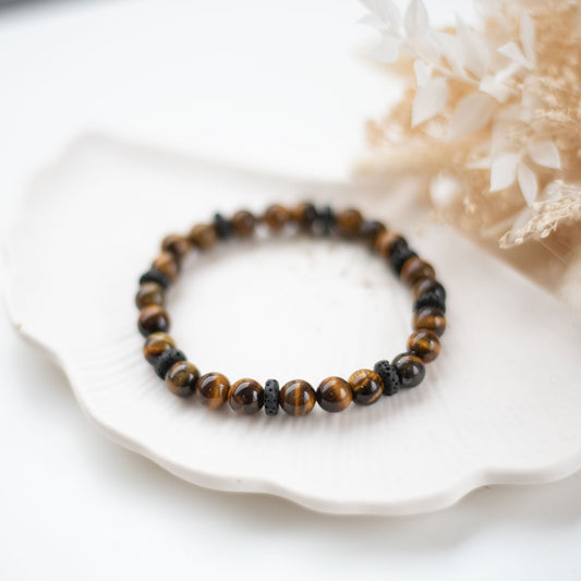 Bracelet Oeil de tigre et arbre de vie