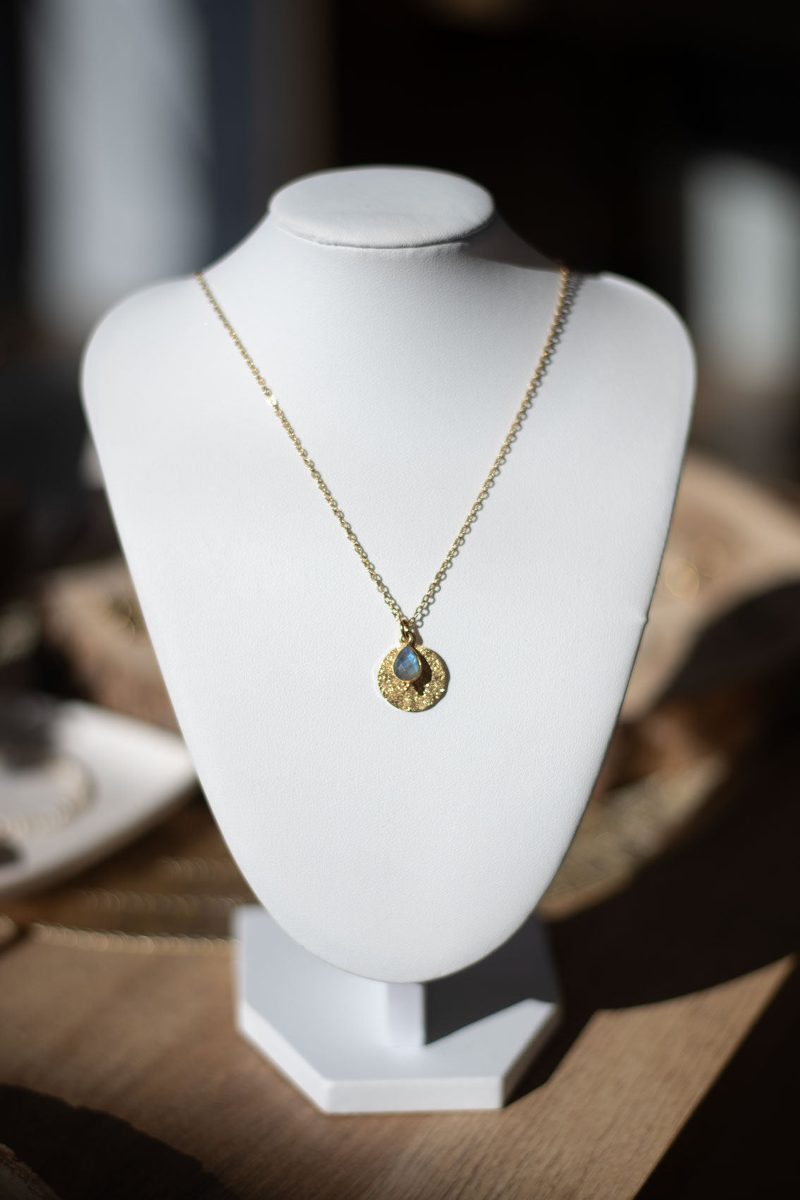 Collier Labradorite – Pierre Naturelle de Protection | Collier Acier Inoxydable