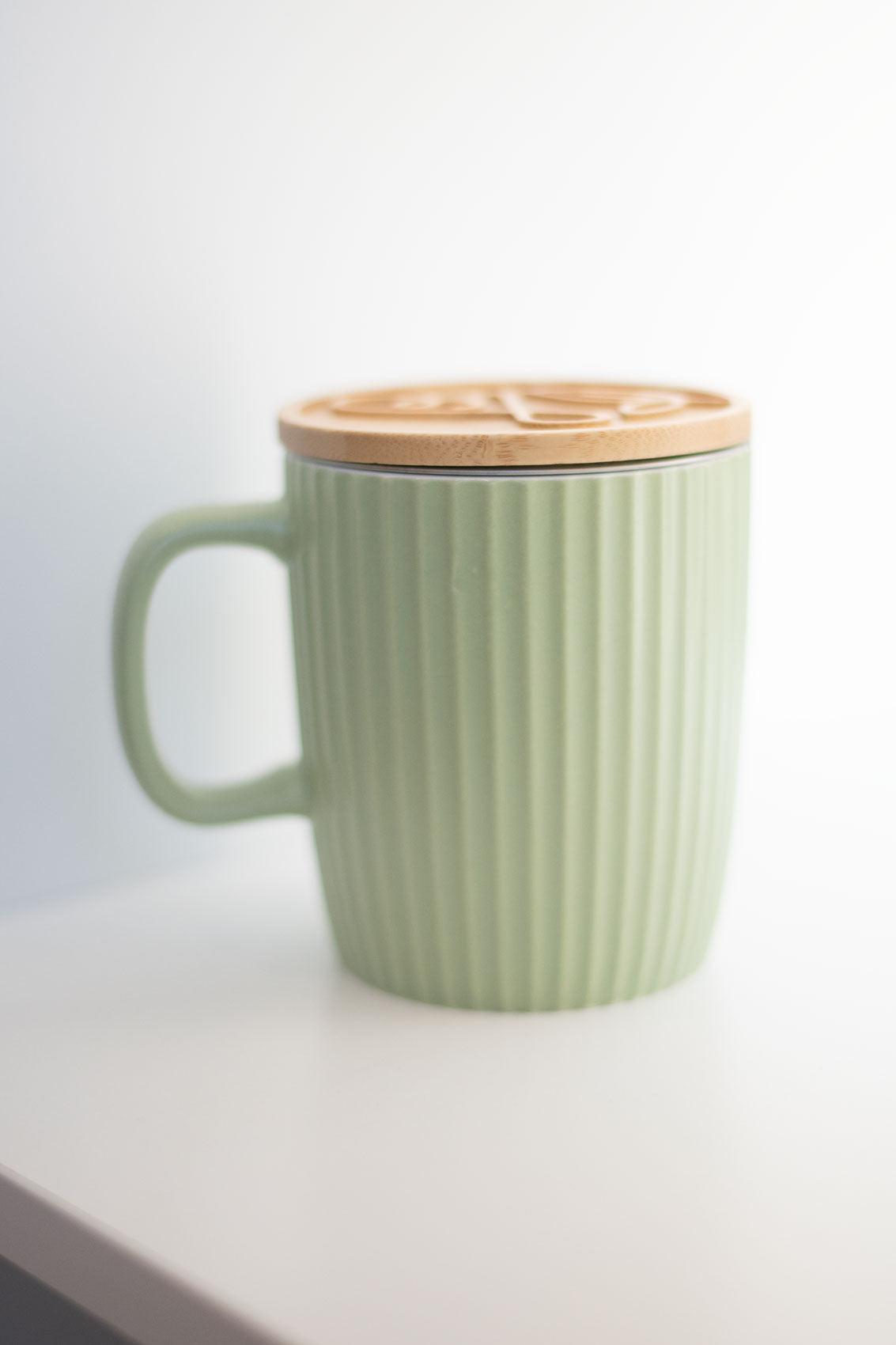 🫖 Mug / Tasse à thé avec filtre – Vert, Terracotta, Beige – Maison Bourgeon