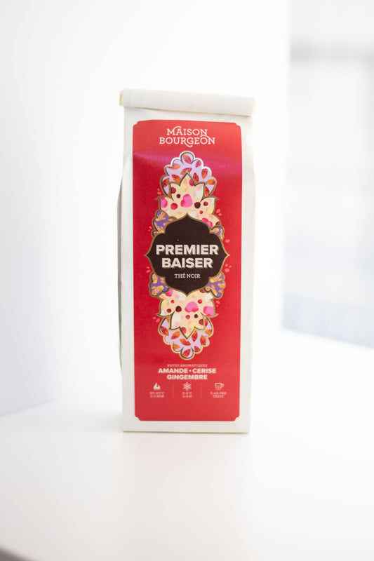 Thé noir Premier Baiser – Maison Bourgeon | Amande, Cerise & Gingembre